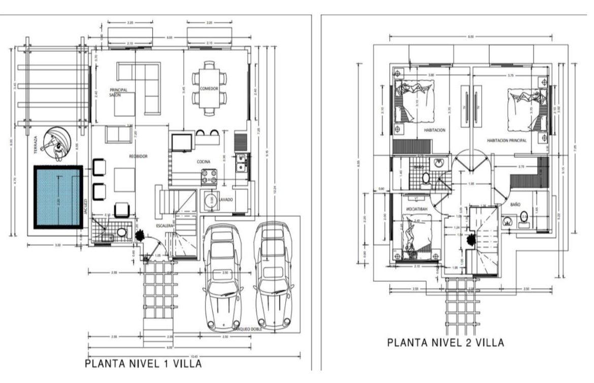 Villas Campestres Miampau 1-planos en planta